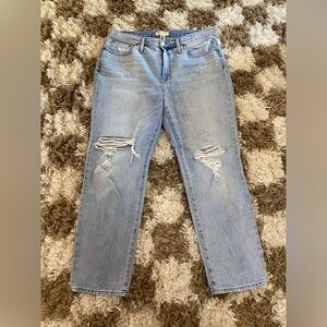 Madewell distressed perfect vintage jeans 33